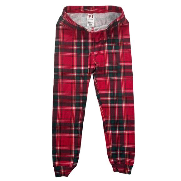 The Children’s Place Christmas Pajamas PJs Boys/Girls Plaid Santa‎ Size 4T - Picture 2 of 3